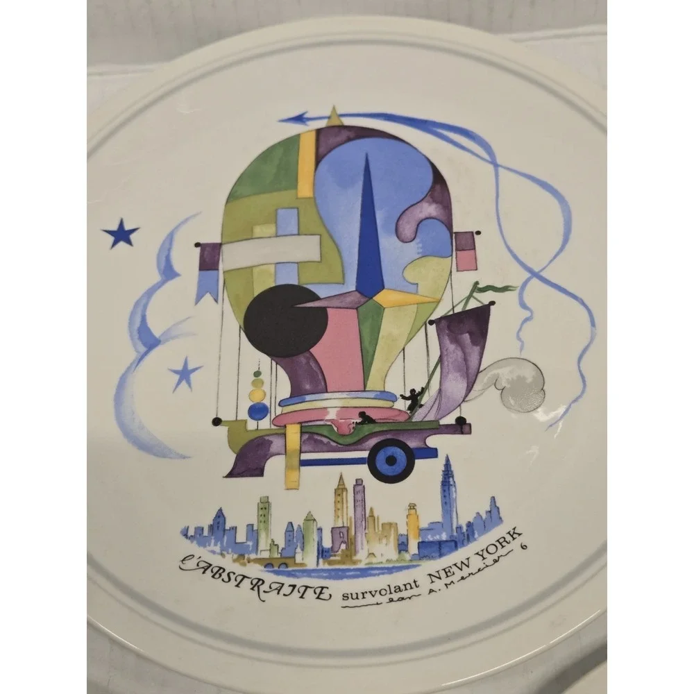 Villeroy & Boch LE BALLON Salad Accent‎ Plates CARNIVAL HOT AIR BALLOON Set of 6